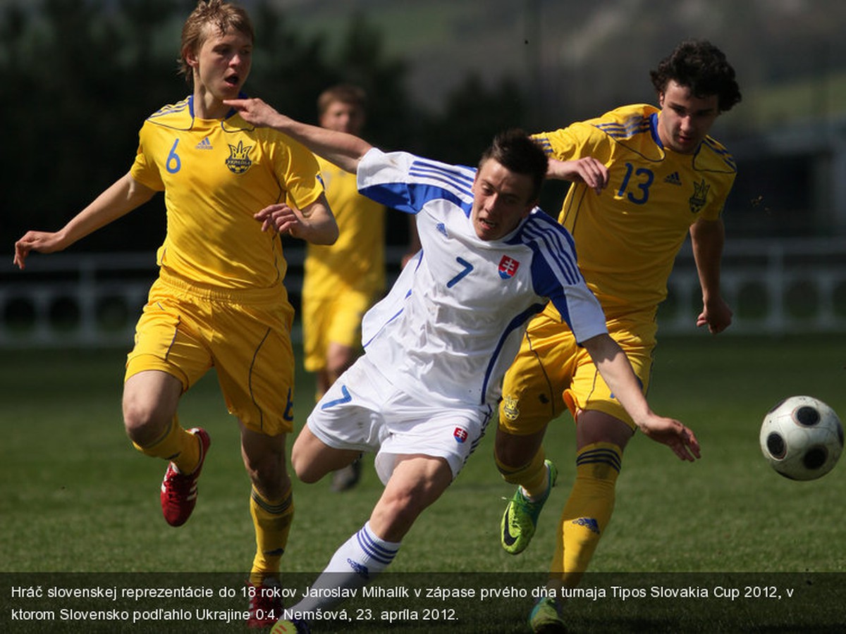 Jaroslav Mihalík v zápase proti Ukrajine