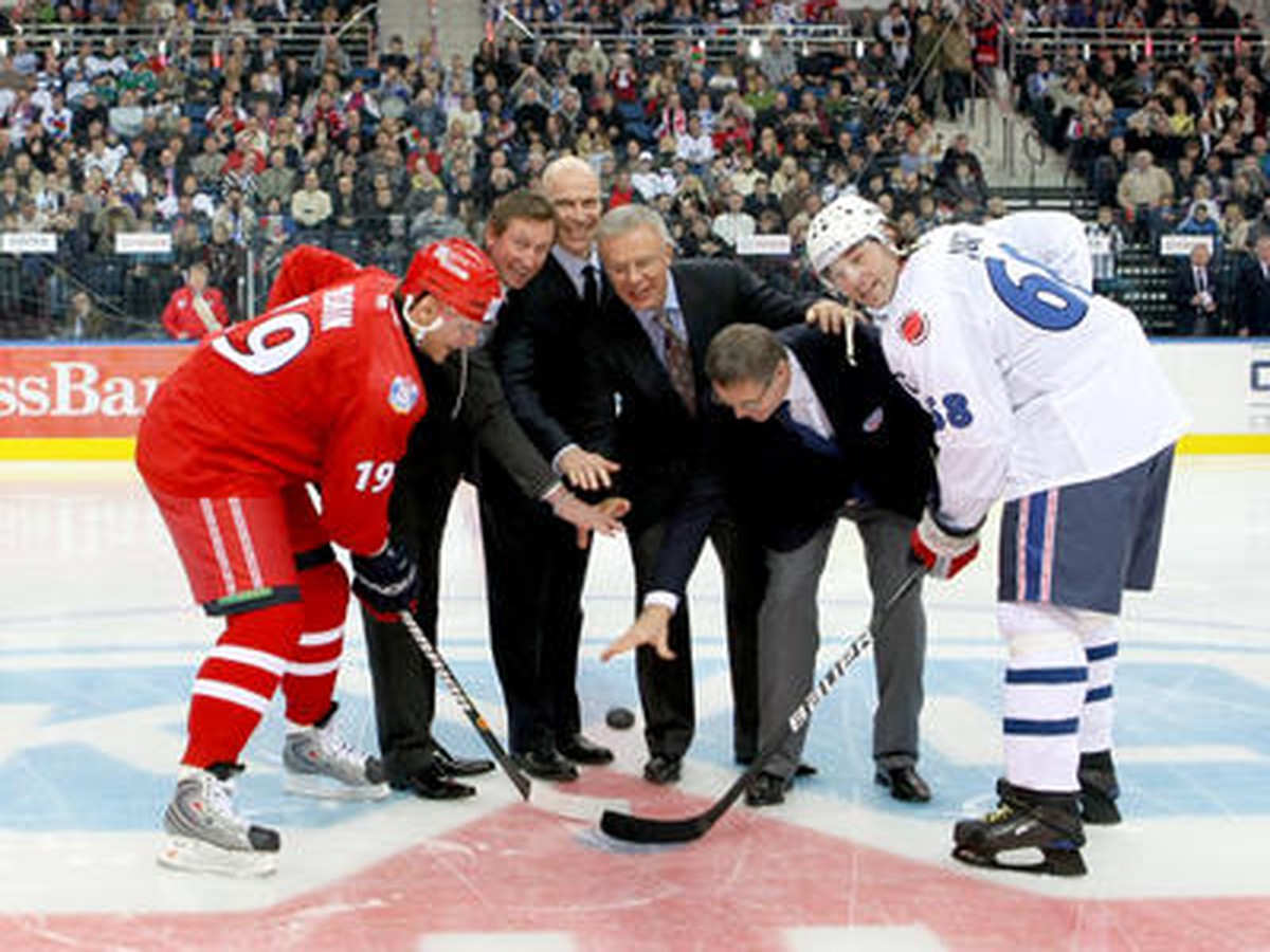 Jašin, Gretzky, Messier, Fetisov, Medvedev a Jágr