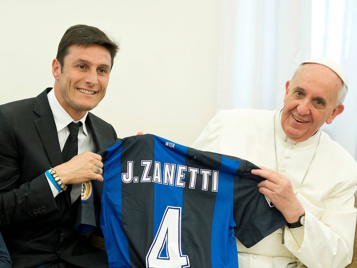 Javier Zanetti a pápež František