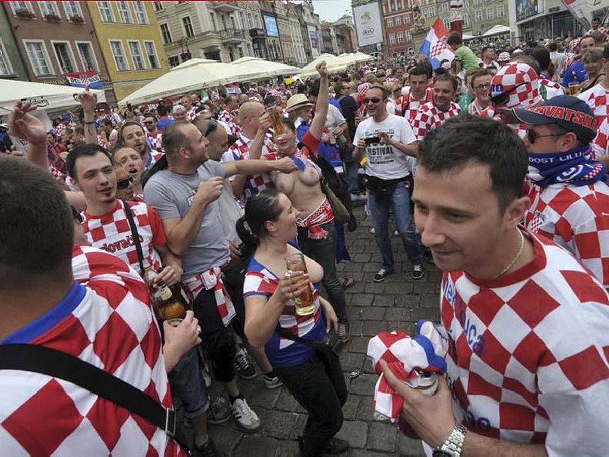 Chorvátski fanúšikovia na ME v Poľsku