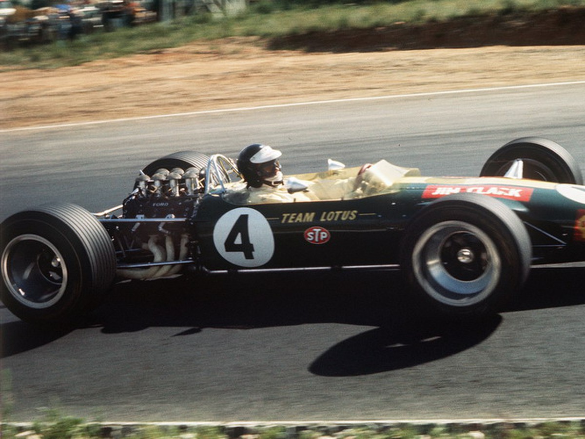 Jim Clark na Lotuse 49 v roku 1968.