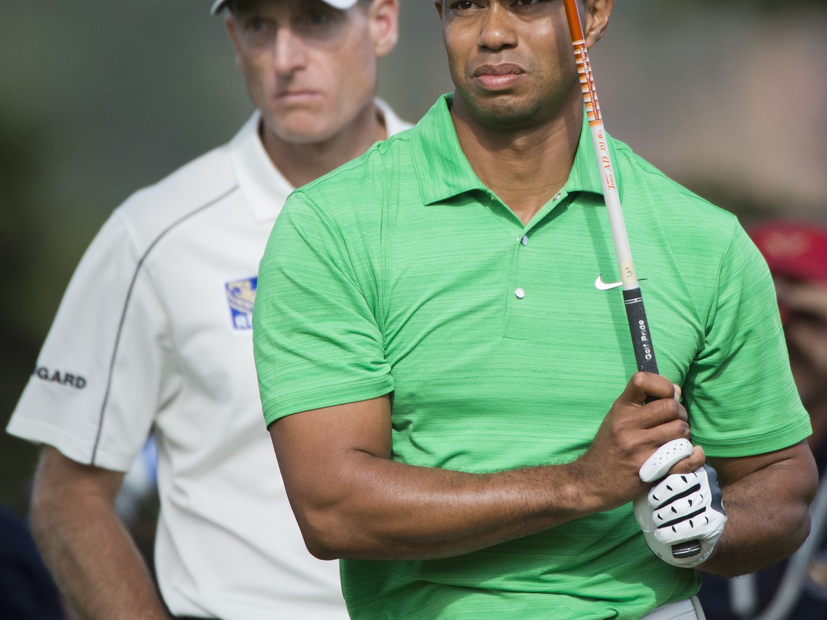 Jim Furyk a Tiger Woods 