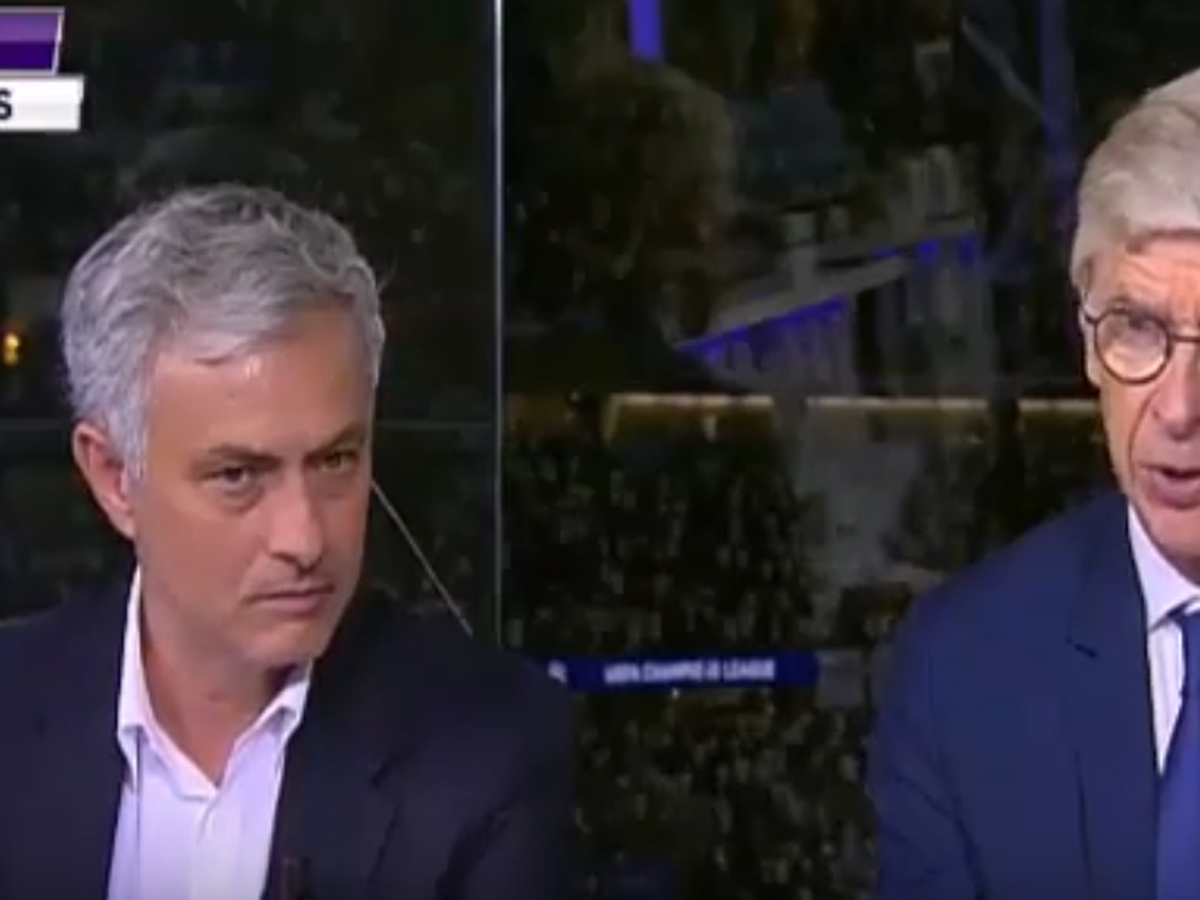 José Mourinho a Arséne Wenger počas finále Ligy majstrov