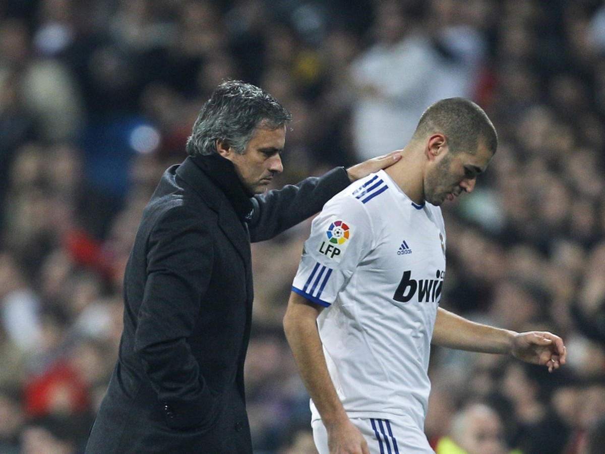 José Mourinho a  Karim Benzema 