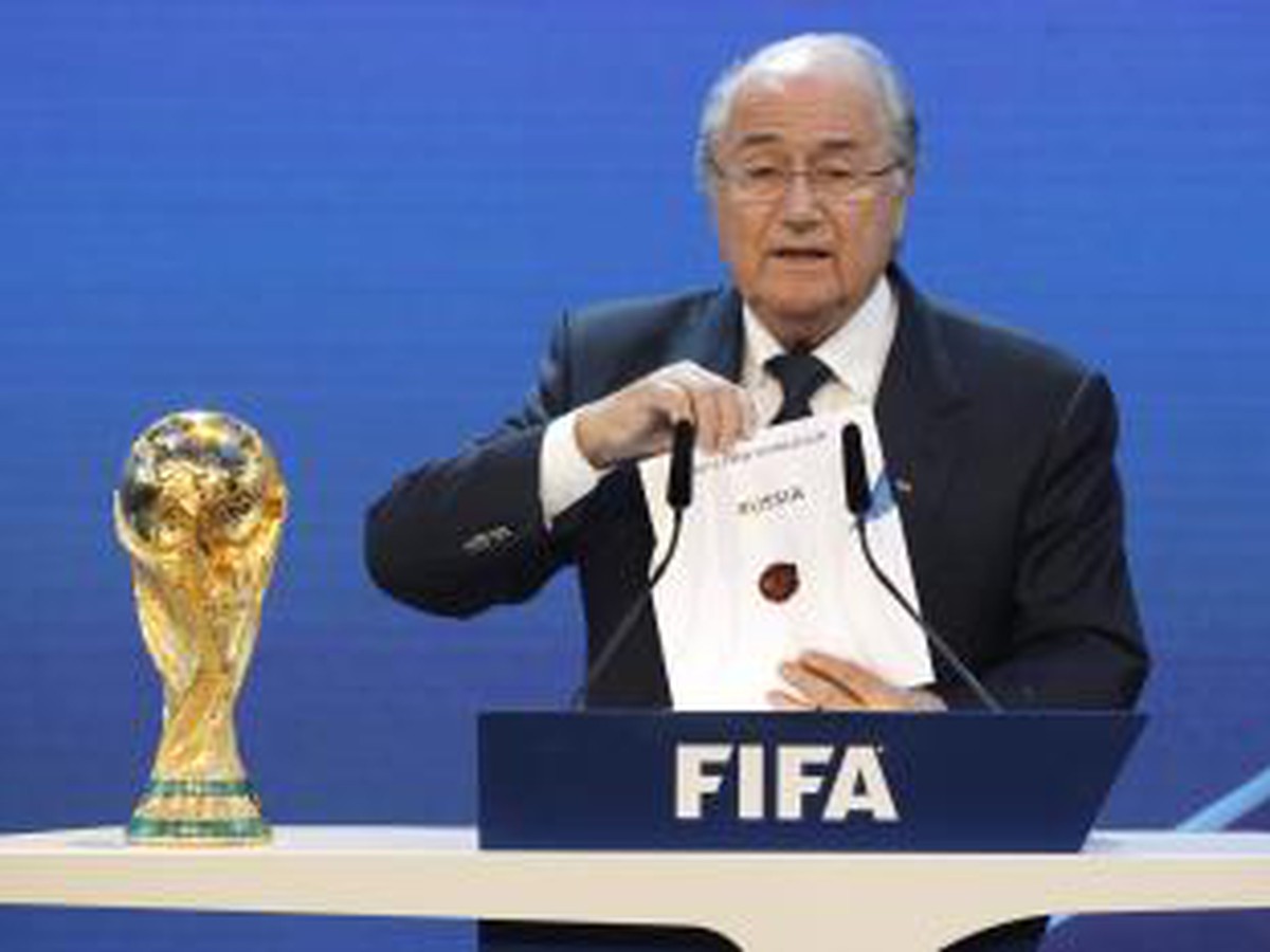 Joseph Blatter oznamuje dejisko MS 2018