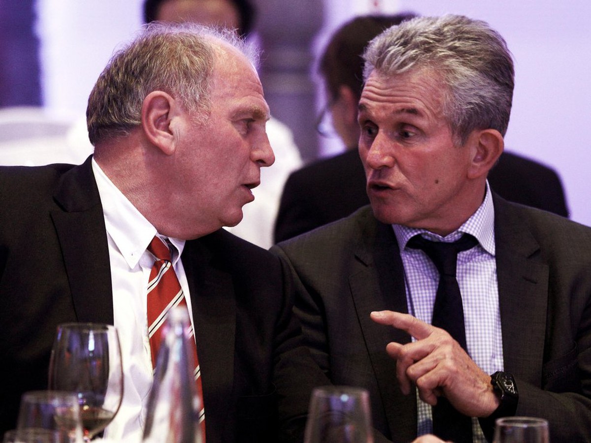 Jupp Heynckes (vpravo) a Uli Hoeness 