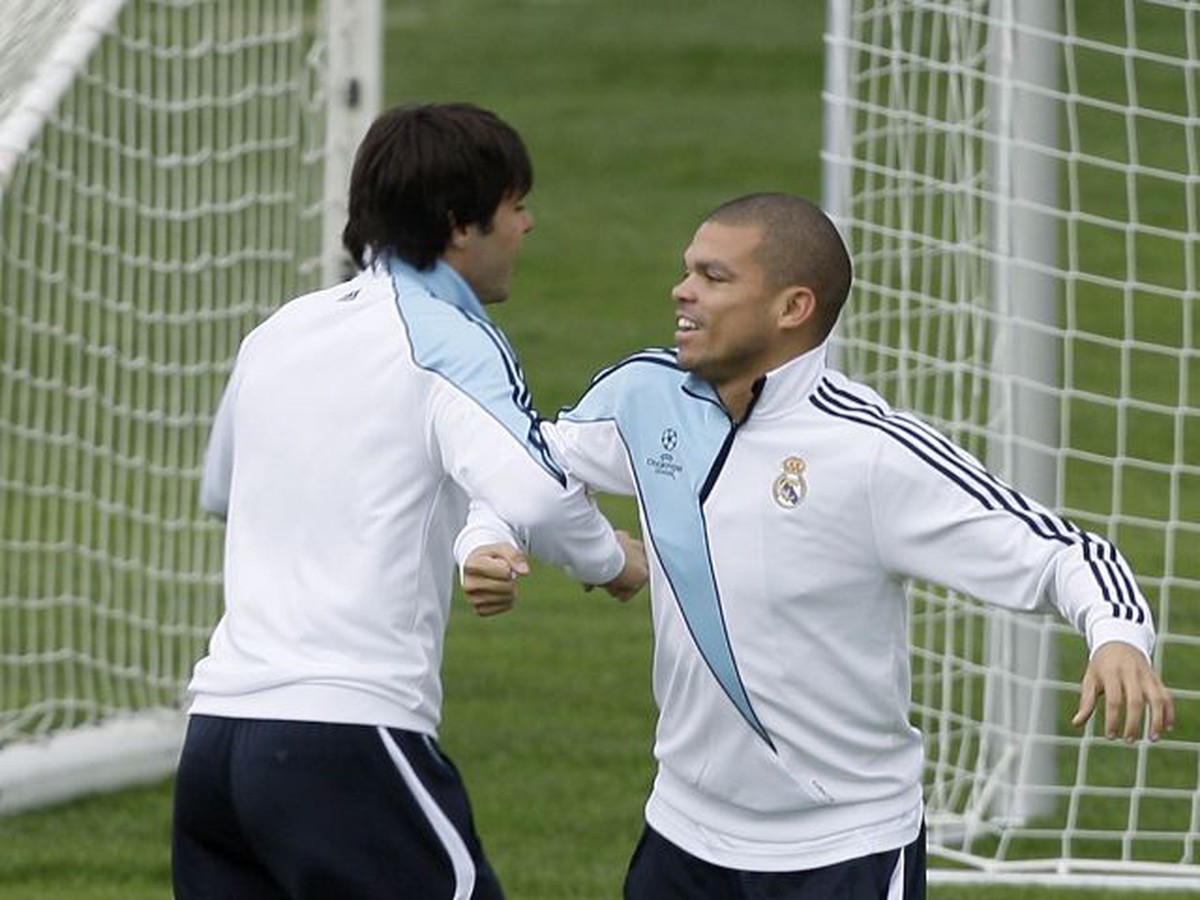 Kaka a Pepe - Brazílčania na tréningu Realu Madrid