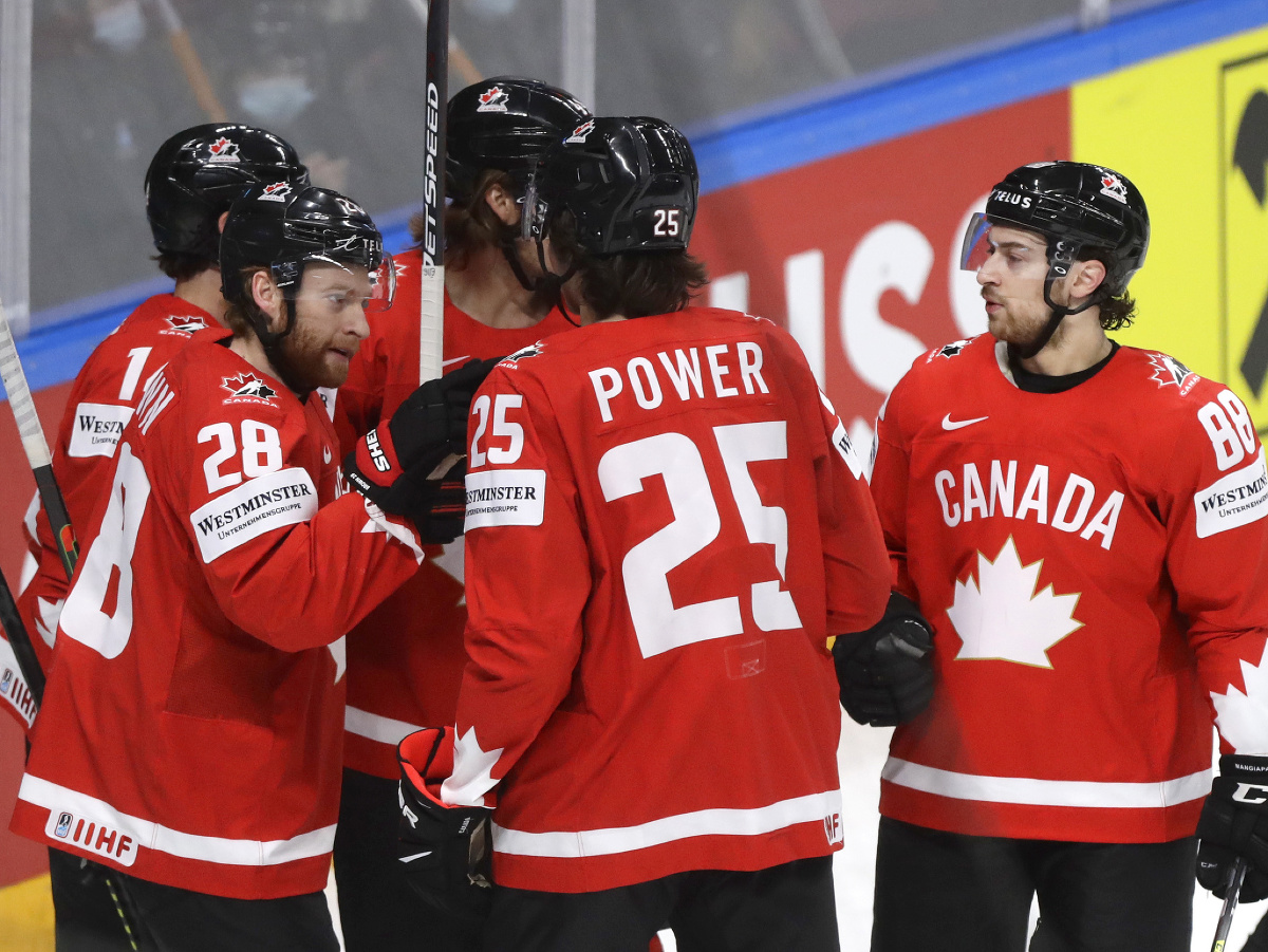 Hokejisti Kanady a ich gólové oslavy