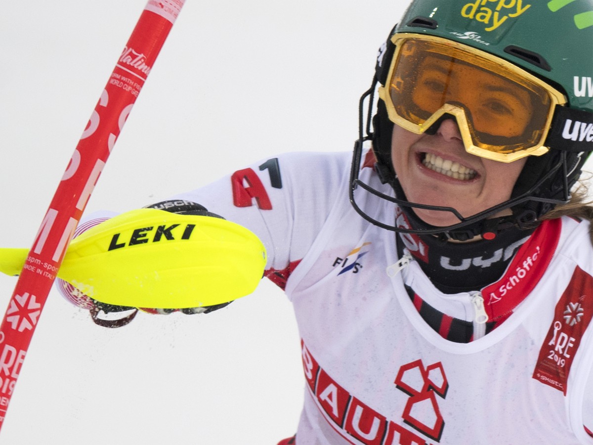 Na snímke rakúska lyžiarka Katharina Liensbergerová 