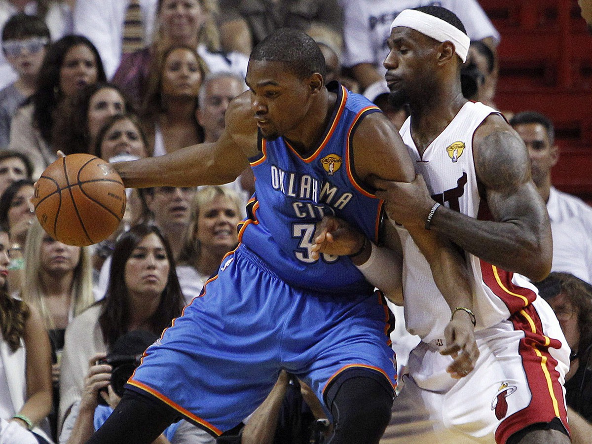 Kevin Durant a LeBron James