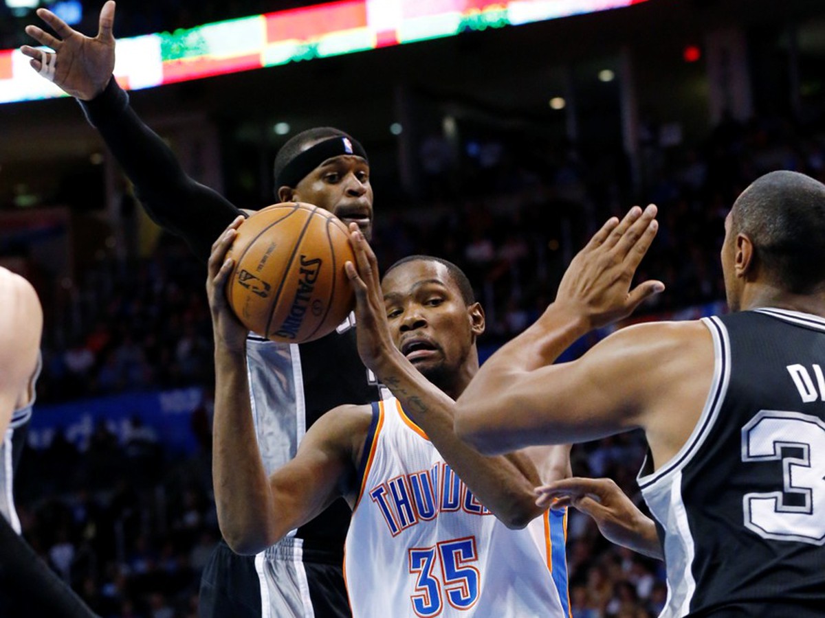 Boris Diaw, Kevin Durant a Stephan Jackson