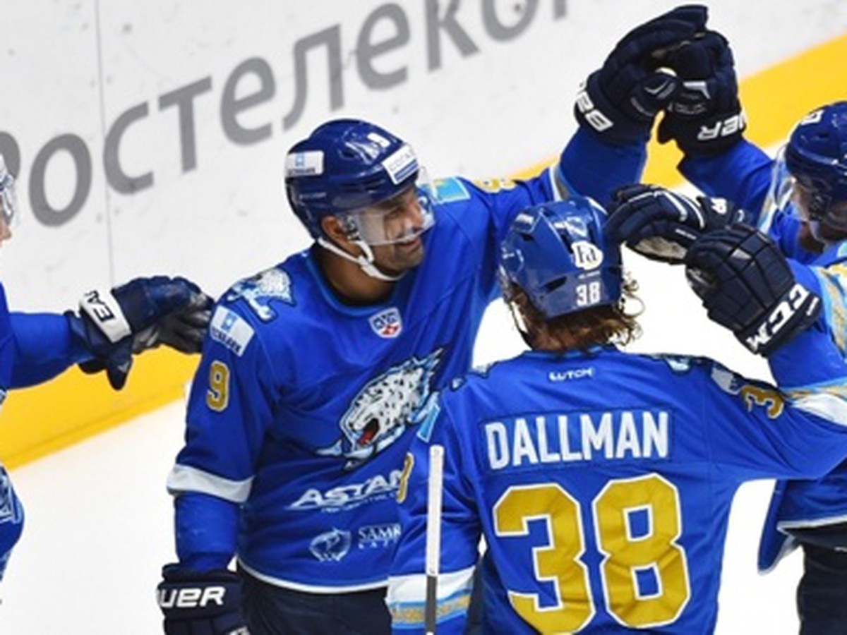 Gólové oslavy hokejistov Barysu Astana