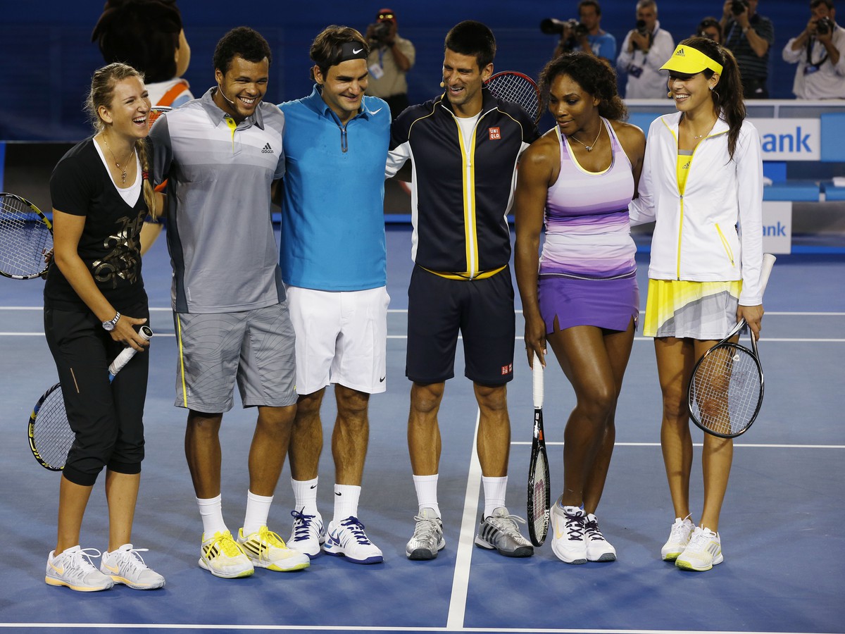 Azarenková, Tsonga, Federer, Djokovič, Williamsová a Ivanovičová