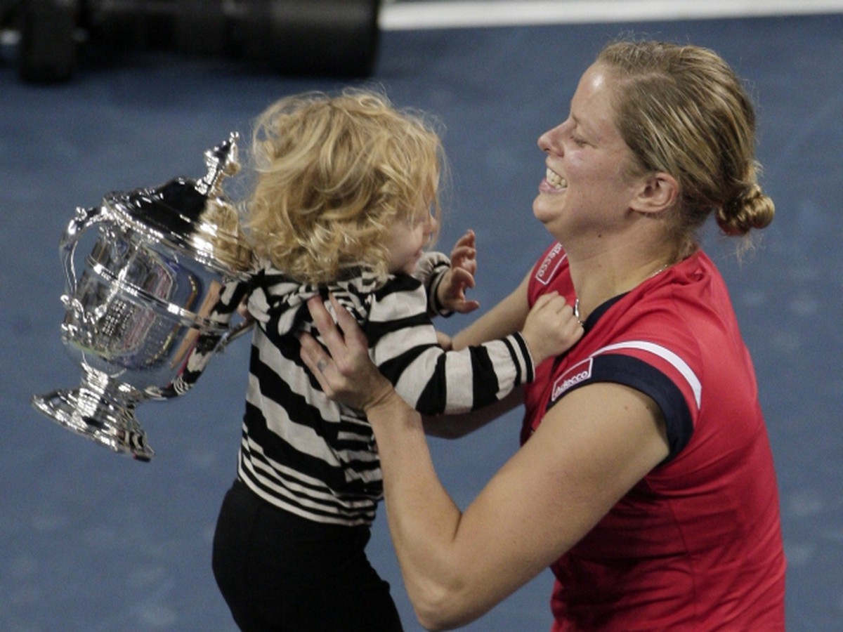 Clijstersová sa tešila s dcérkou Jadou 