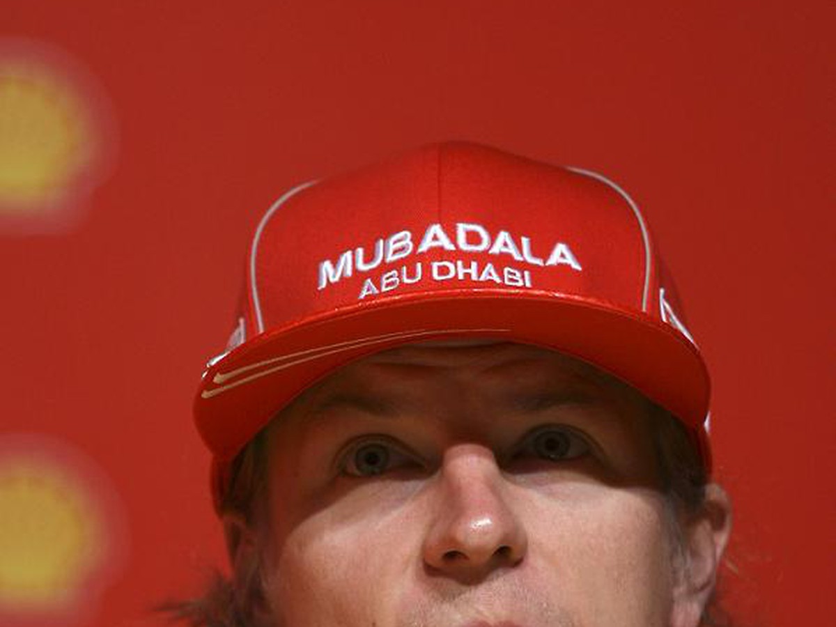 Räikkönen počas tlačovej konferencie
