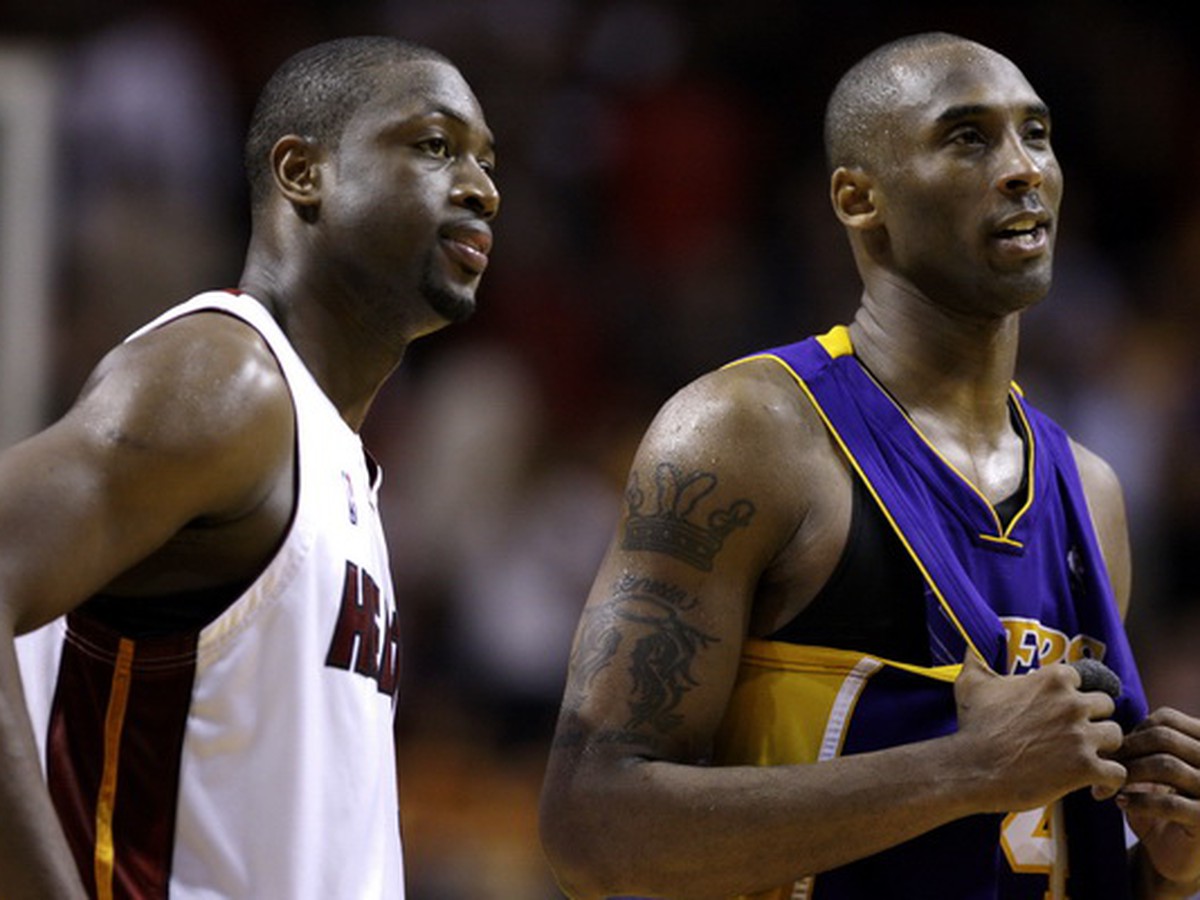 Dwyane Wade a sklamaný Kobe Bryant