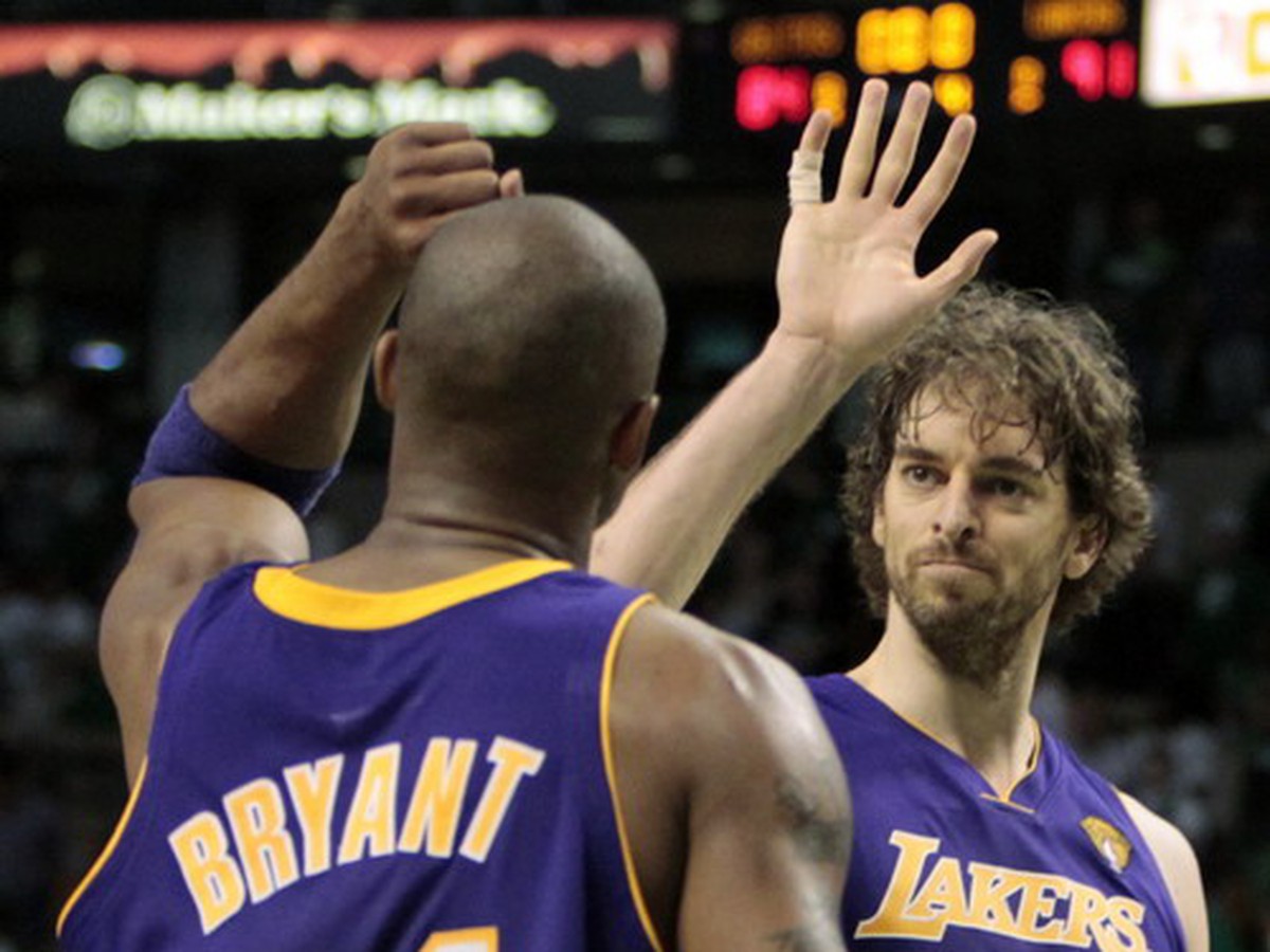 Kobe Bryant a Pau Gasol