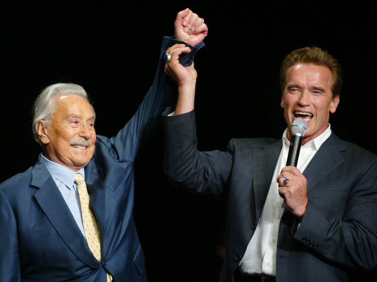 Joe Weider a Arnold Schwarzenegger