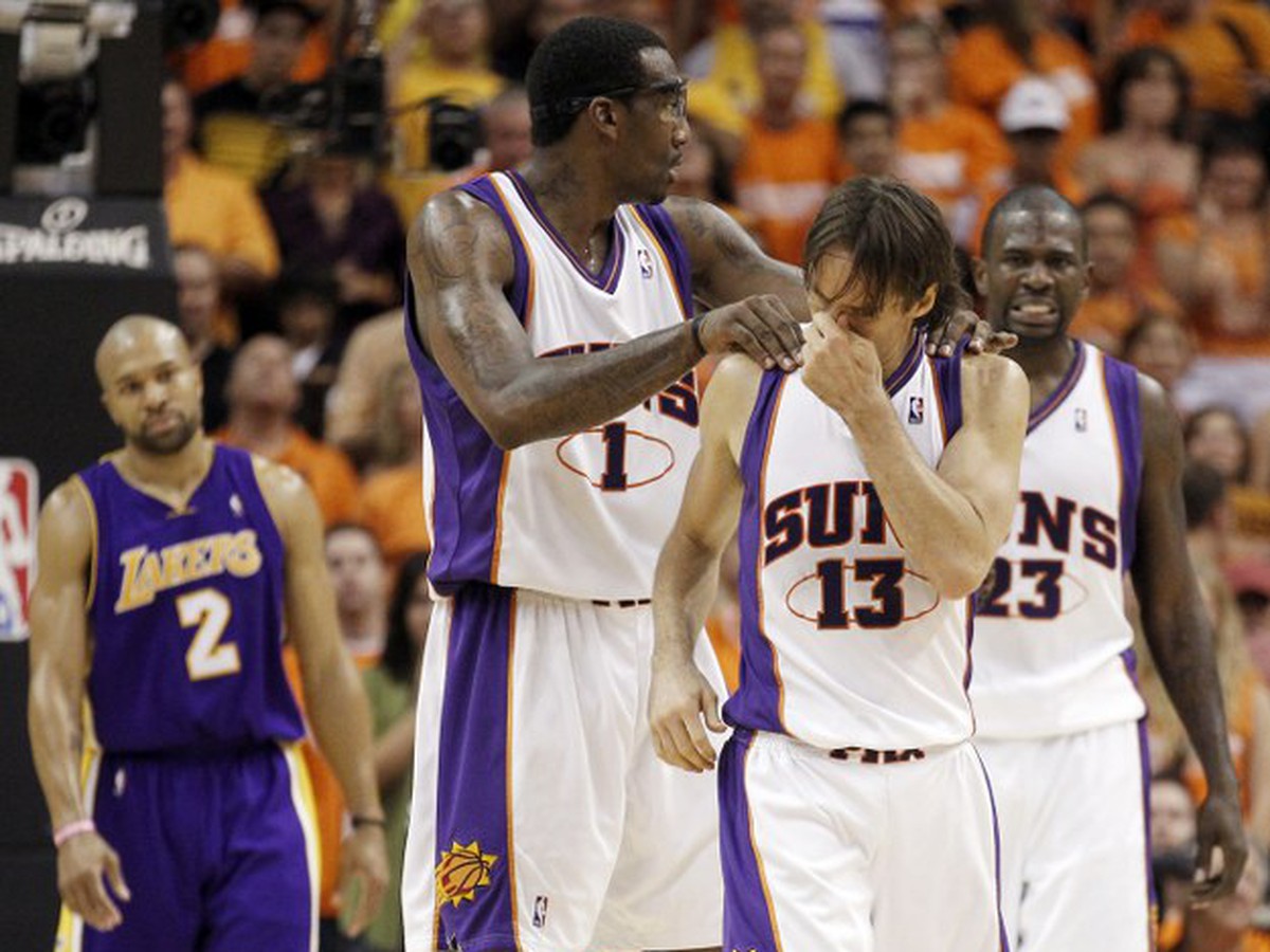 Amare Stoudemire, Steve Nash a Jason Richardson 