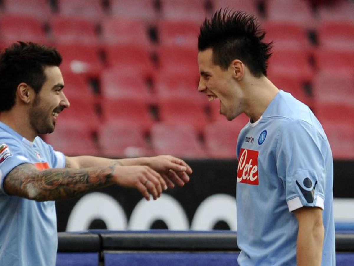 Lavezzi sa teší s Hamšíkom