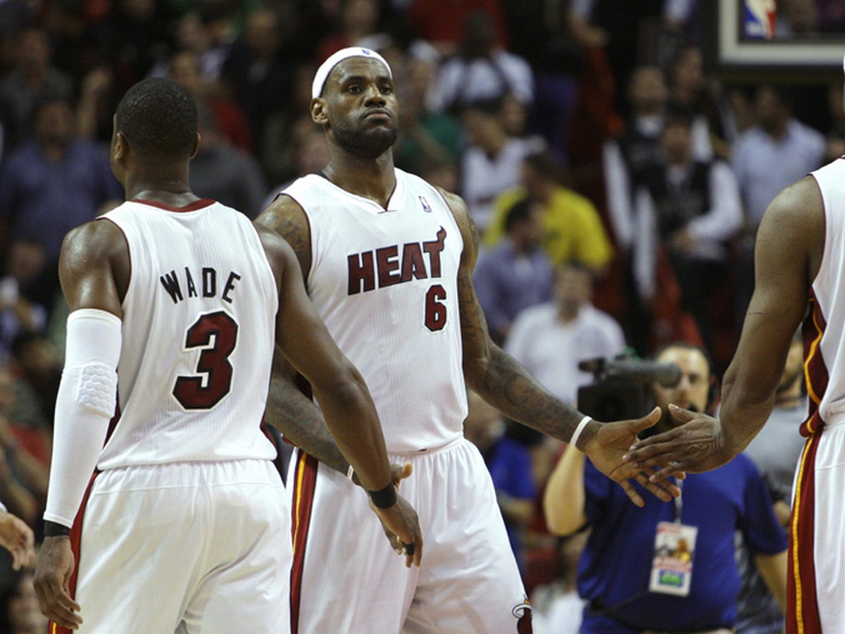 LeBron James (6), Dwyane Wade a Erick Dampier