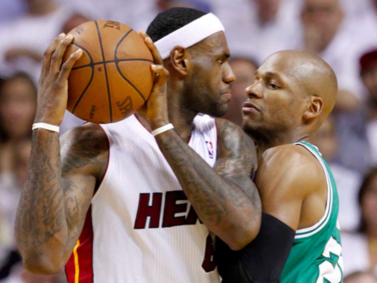 LeBron James a Ray Allen