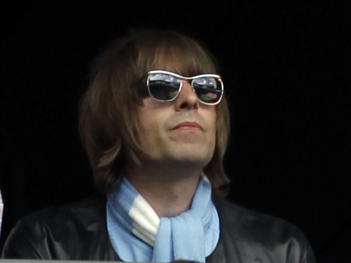 Liam Gallagher na zápase Citizens