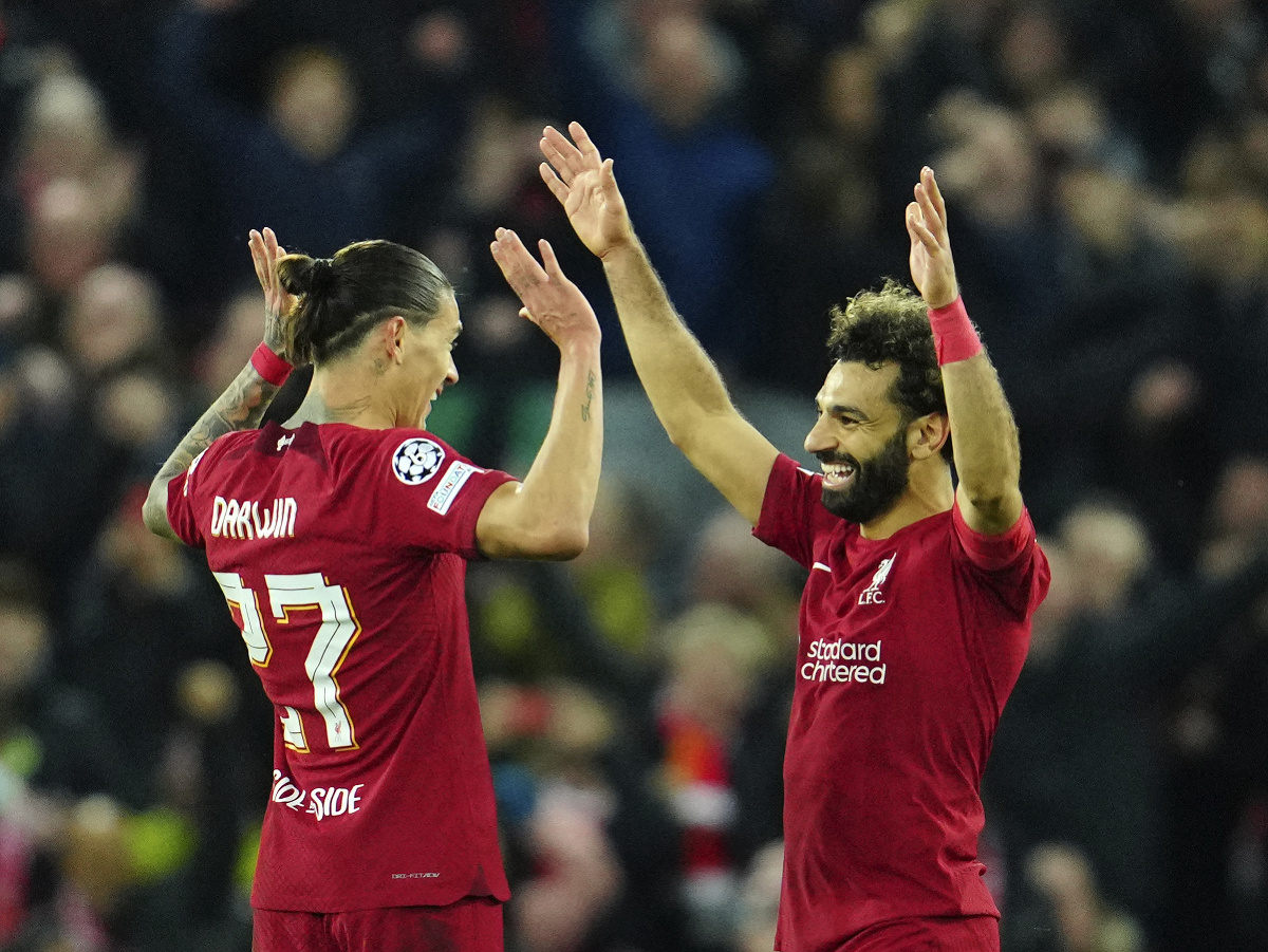Darwin Núñez a Mohamed Salah sa radujú z gólu
