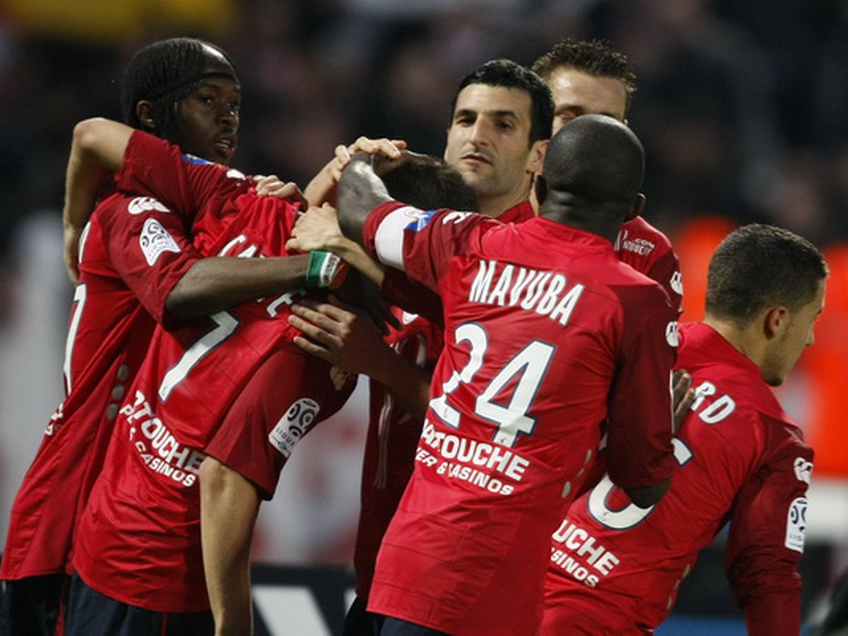 Hráči Lille sa tešia z gólu