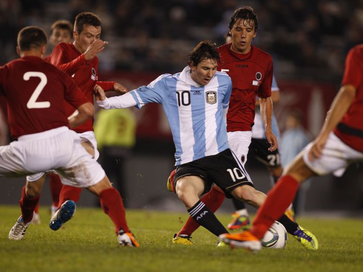 Lionel Messi proti albánskej presile