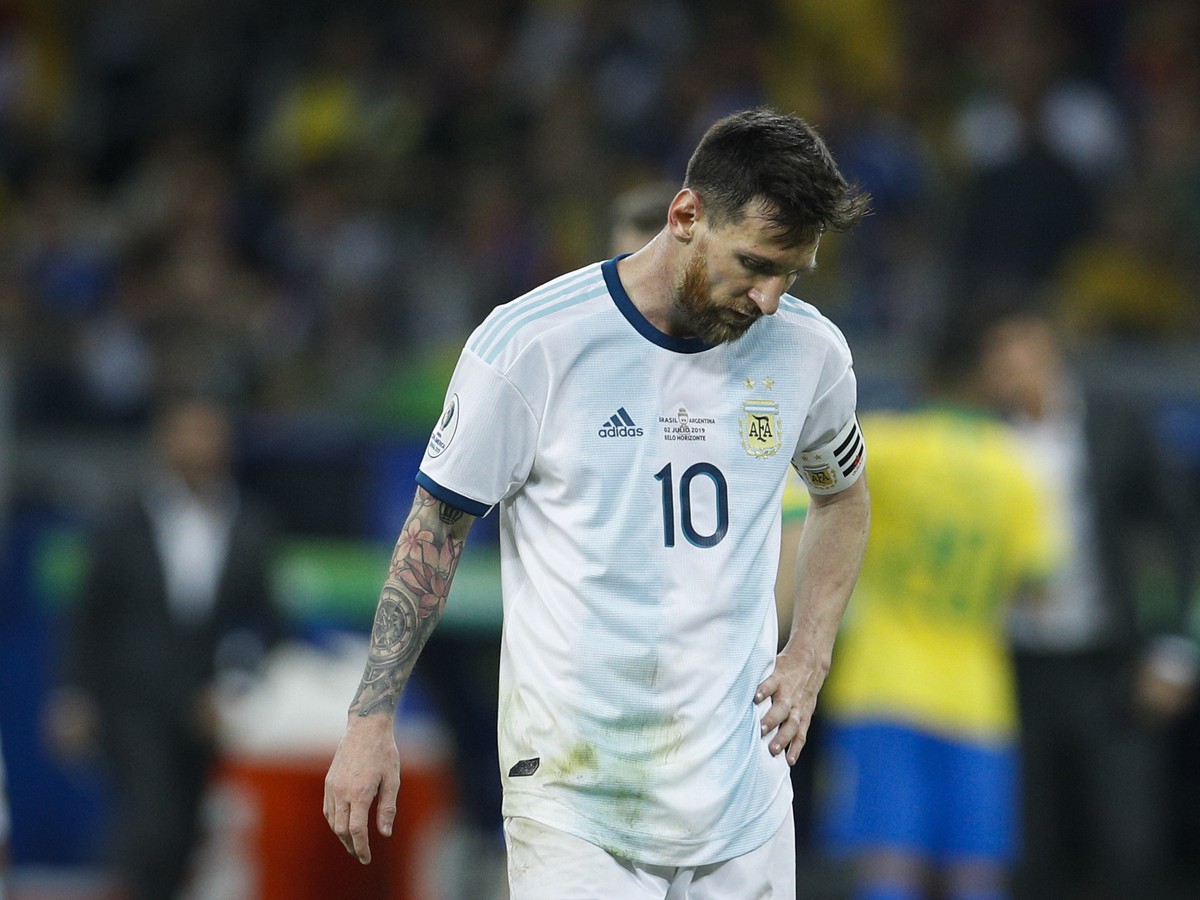 Sklamaný Lionel Messi 
