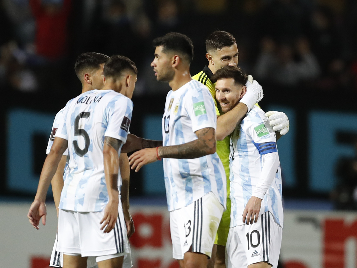 Radosť futbalistov Argentíny 