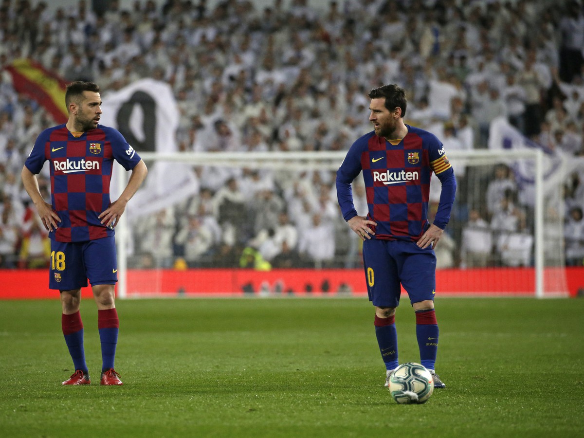 Jordi Alba a Lionel Messi