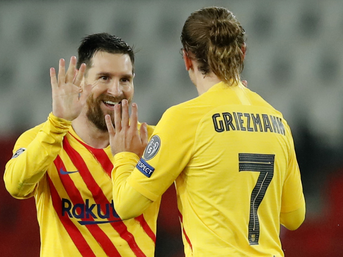 Lionel Messi reaguje v odvete osemfinále Ligy majstrov