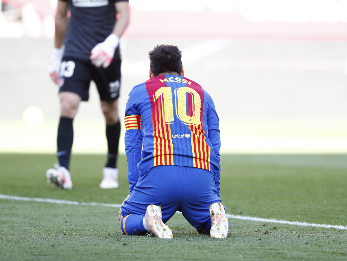Lionel Messi po nepremenenej šanci 