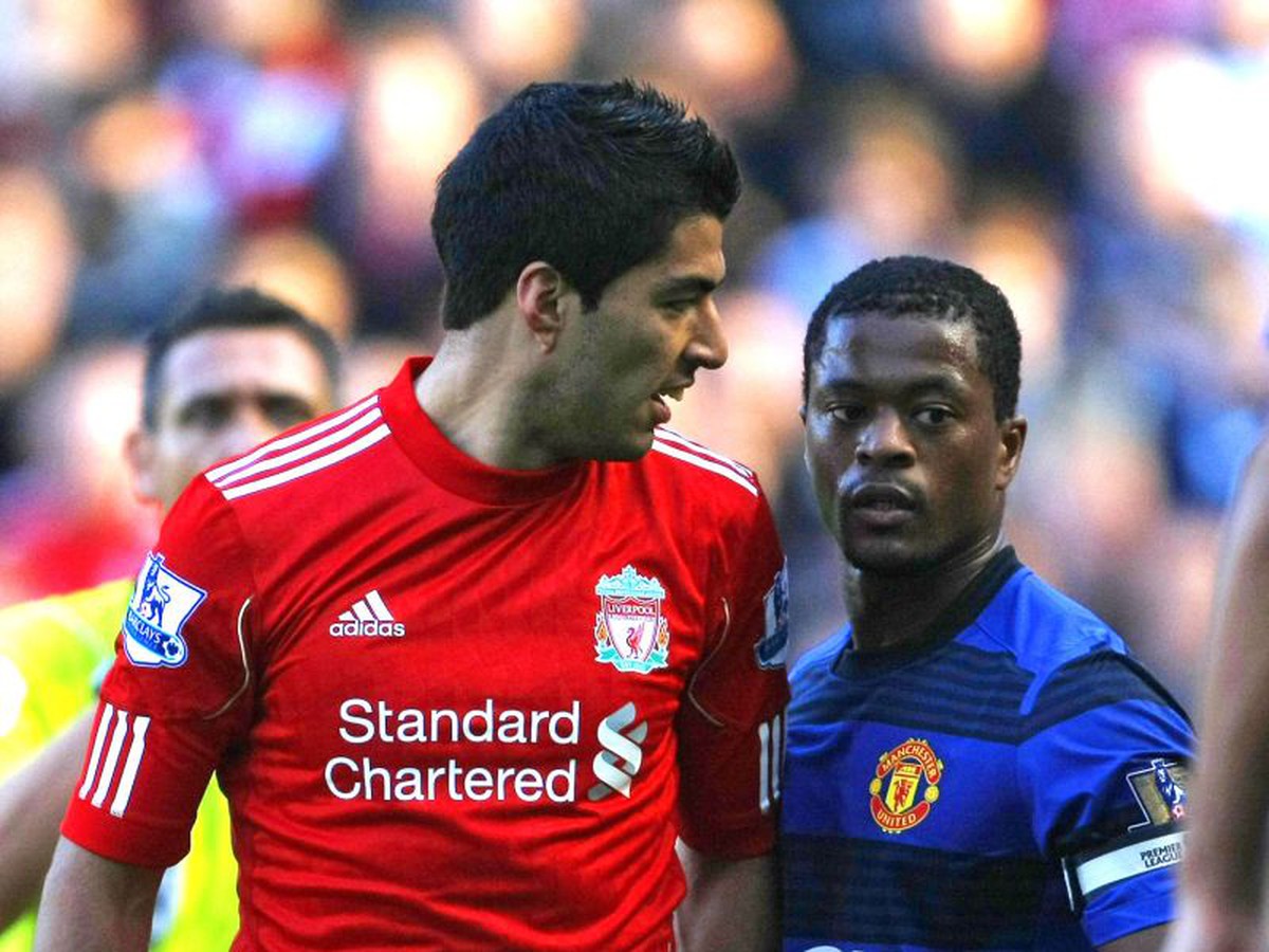 Luis Suárez a Patrice Evra