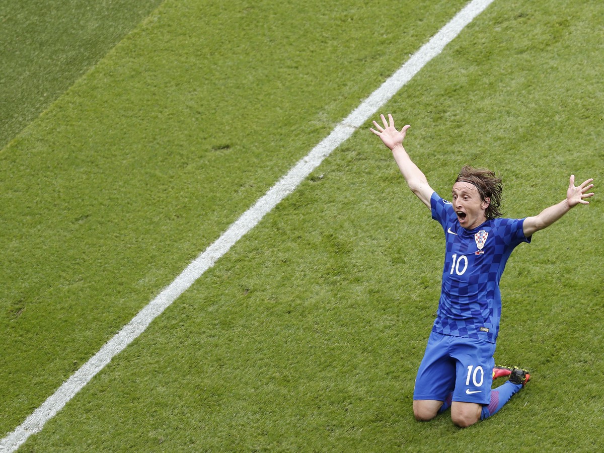 Luka Modrič strelil jediný gól Chorvátska