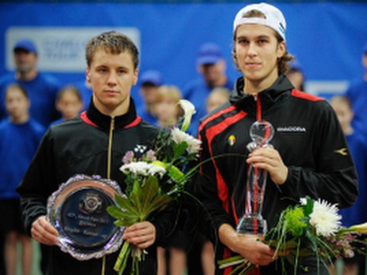 Ričardas Berankis a Lukáš Lacko po finále Slovak Open 2011