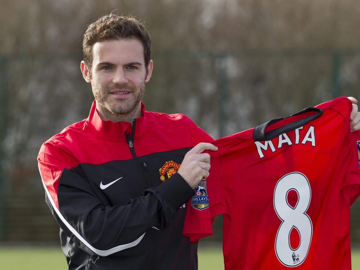 Juan Mata s dresom Manchester United