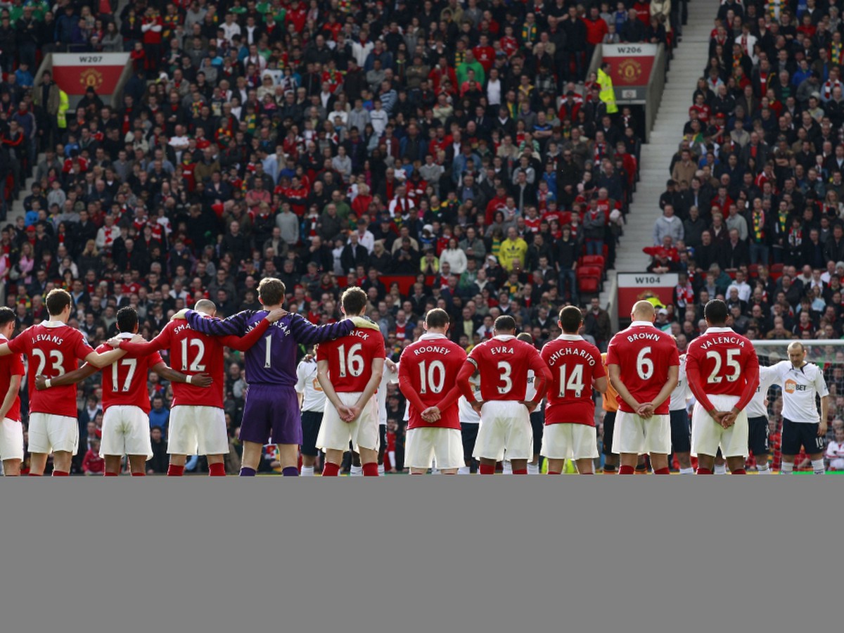 Hráči Manchestru na Old Trafforde