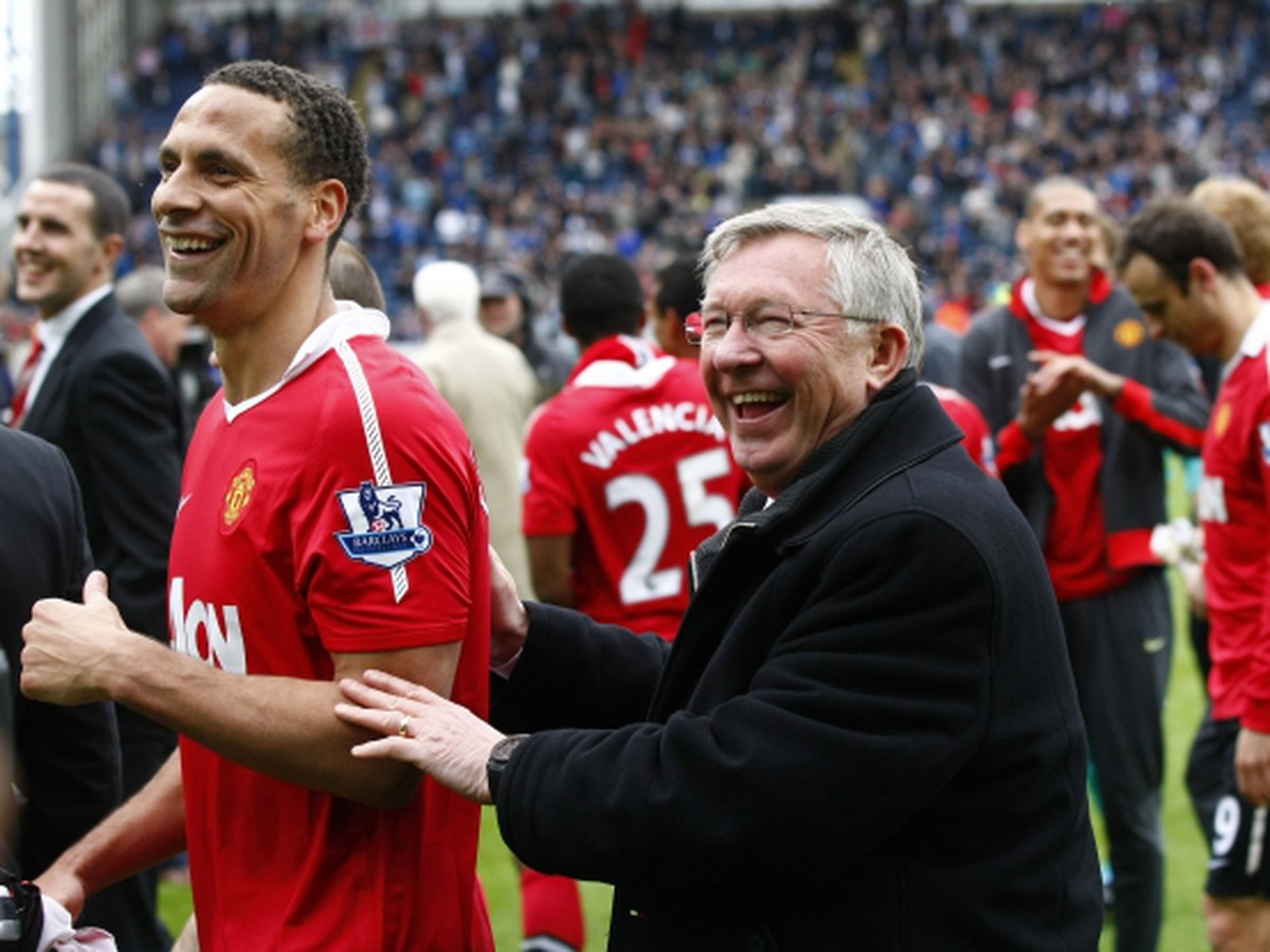 Rio Ferdinand a Alex Ferguson