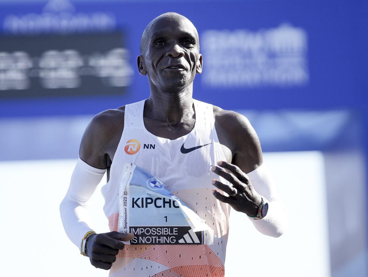 Dvojnásobný olympijský šampión v maratóne Eliud Kipchoge