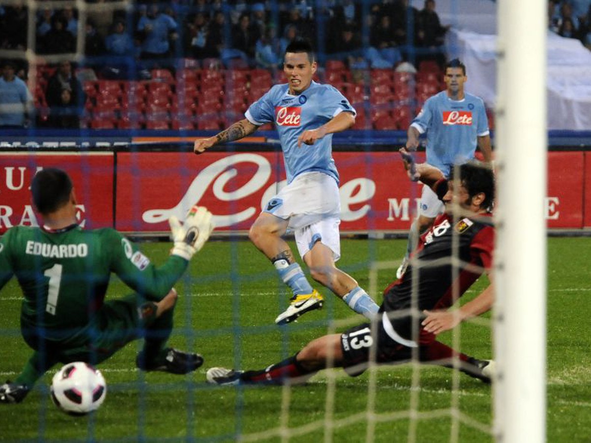 Marek Hamšík strieľa jediný gól zápasu