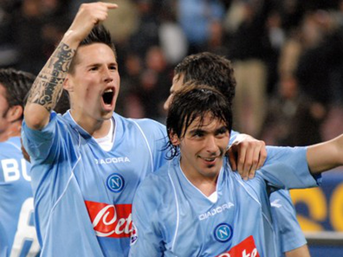 Marek Hamšík a Ezequiel Lavezzi