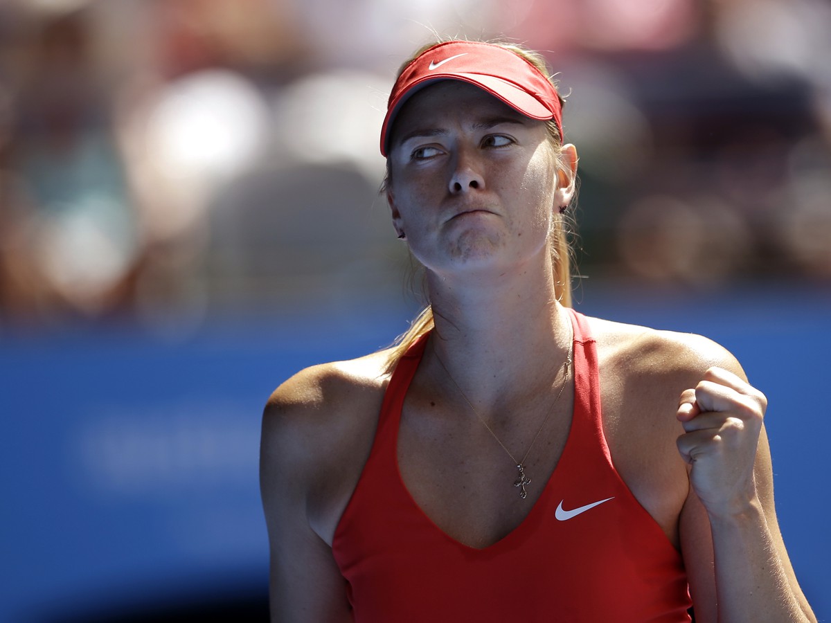 Maria Šarapovová sa teší z výhry na Australian Open