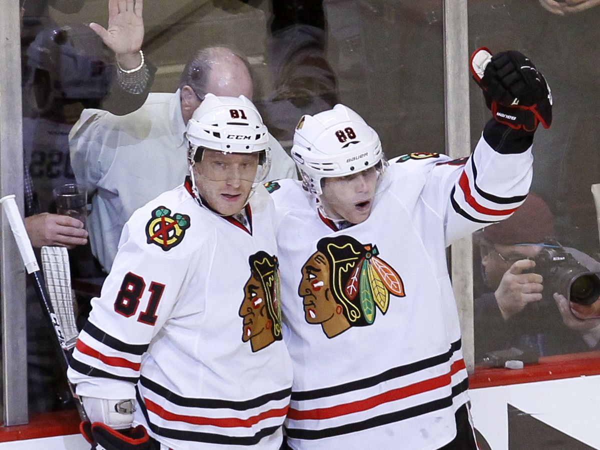 Marián Hossa a Patrick Kane