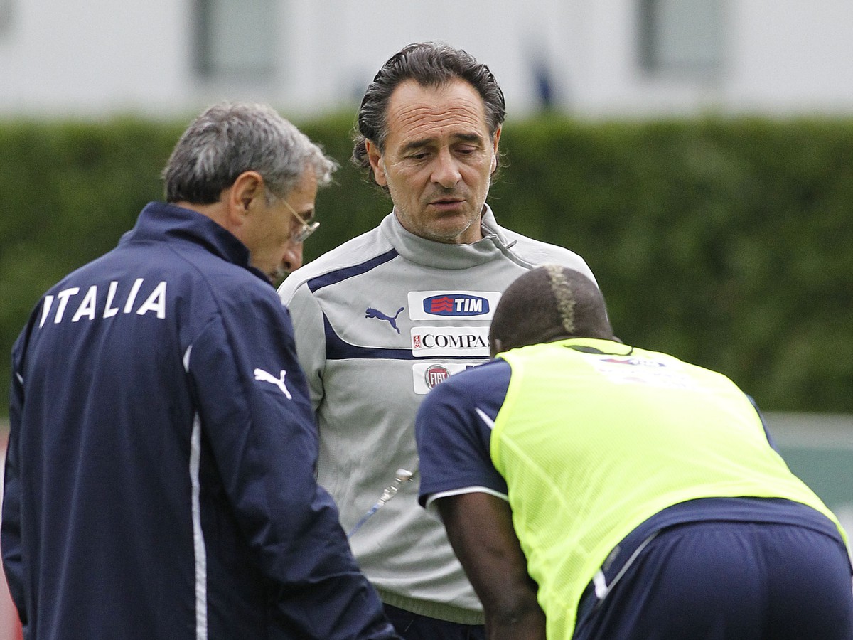 Mario Balotelli dnešný tréning repre nedokončil