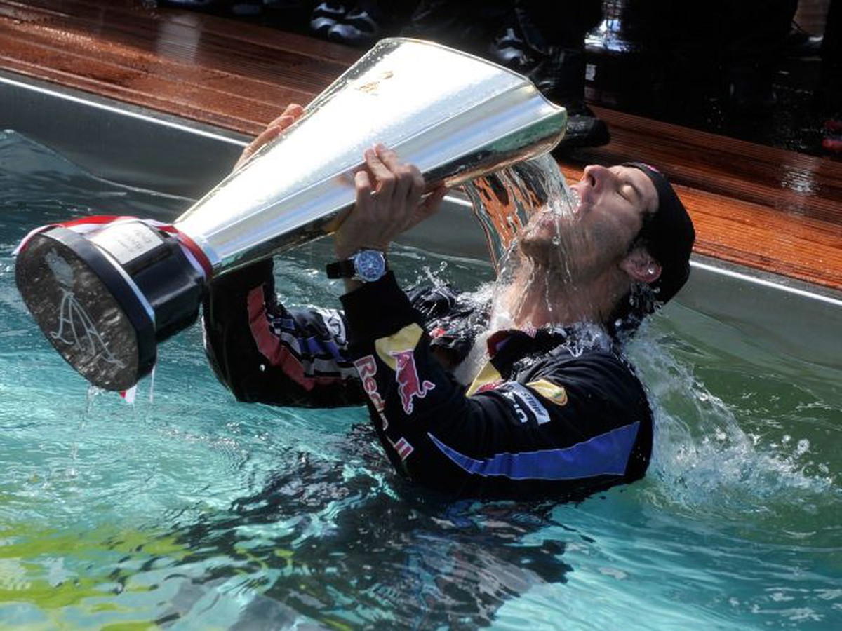 Mark Webber si užíval triumf v Monaku