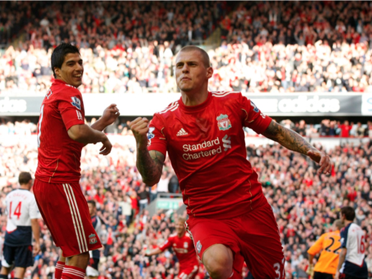 Martin Škrtel sa teší z gólu