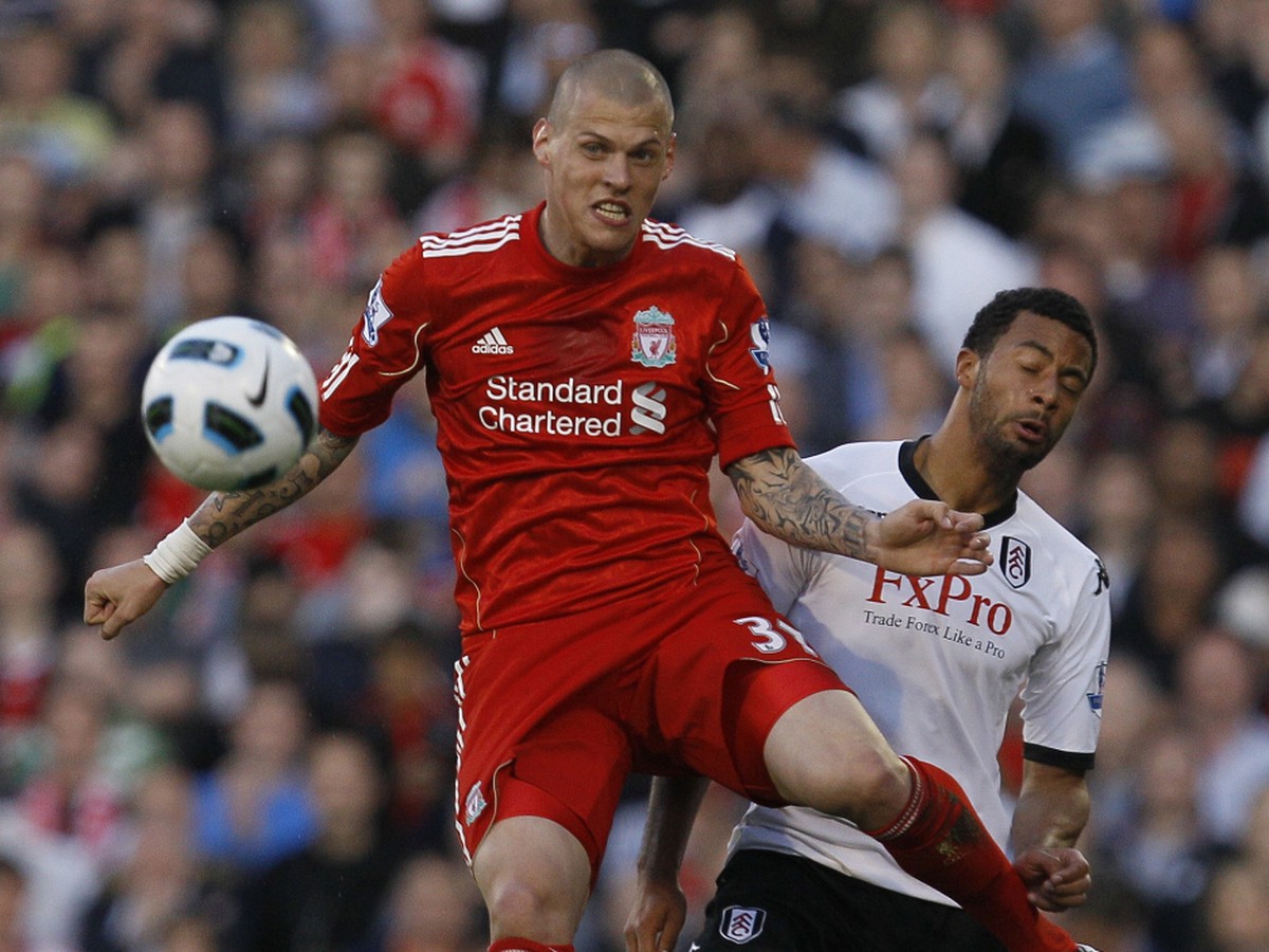 Martin Škrtel v zápase proti Fulhamu